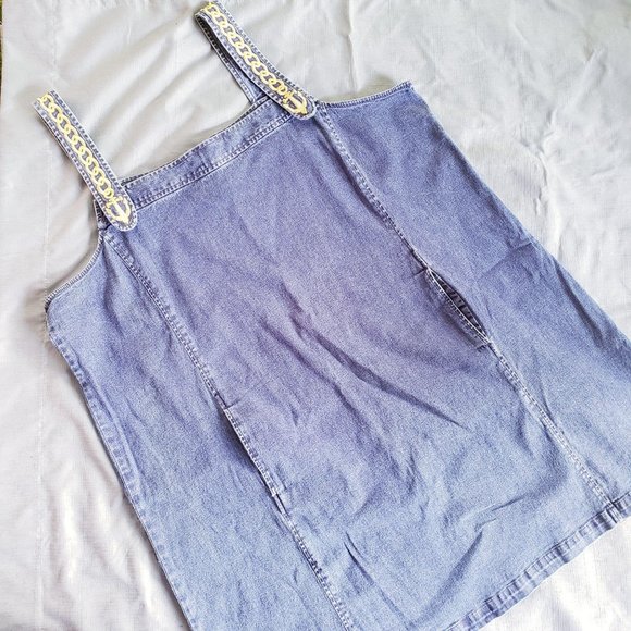 Bob Mackie Wearable Art Jean Bib Dress - Picture 1 of 7